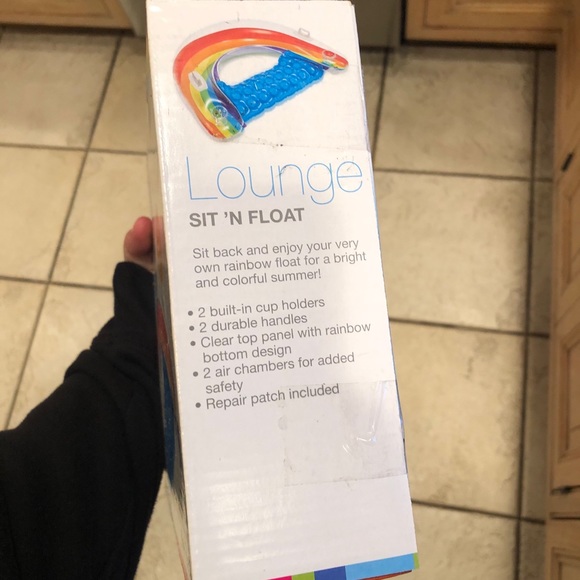 Intex Sit ‘N Float NWT Pool Lounger IN BOX Rainbow Float RARE Intex - Picture 3 of 5